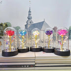 Eternal Rose Light LED Foil Flower Valentines Day Gift Wedding Party Decor  Artificial Rose Flowers Light Christmas Decoration
