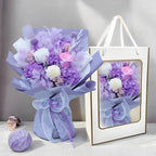 Eternal Preserved Rose,Hydrangea Bouquet Gift Box,Handmade Real Flower Arrangement for Girlfriend,Women,Anniversary,Lasts 3 Year