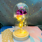 Rose Light Beautiful Realistic Looking Night Light Rose Eternal Flower Party Supplies LED Simulation Rose Flower Valentine's Day