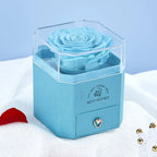 Eternal Rose Jewelry Box Necklace Packaging Boxes Luxury Jewelry Storage Display Box Valentine's Day Necklace Gift Boxes
