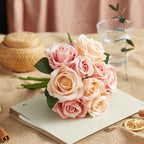 Ramo Nupcial de Rosas de Seda — 16 Colores, Boda y Damas de Honor