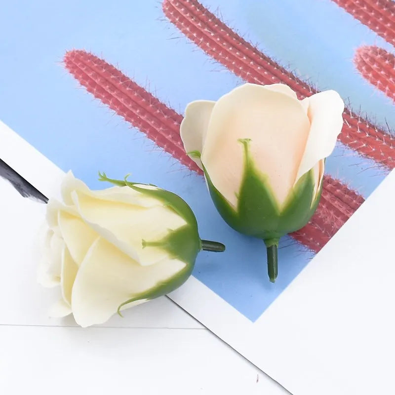 50/100pcs Artificial Rose Soap Eternal Flower Home Decoration Wedding bridalbouquet Diy Gift Box Scrapbook Outdoor garden bonsai