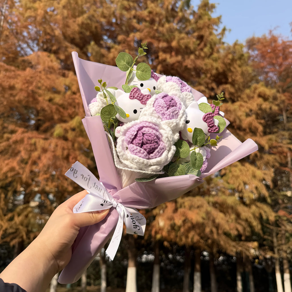Sanrio artificial rose bouquets and Hello Kitty preserved rose bouquets are perfect for home and wedding decorations