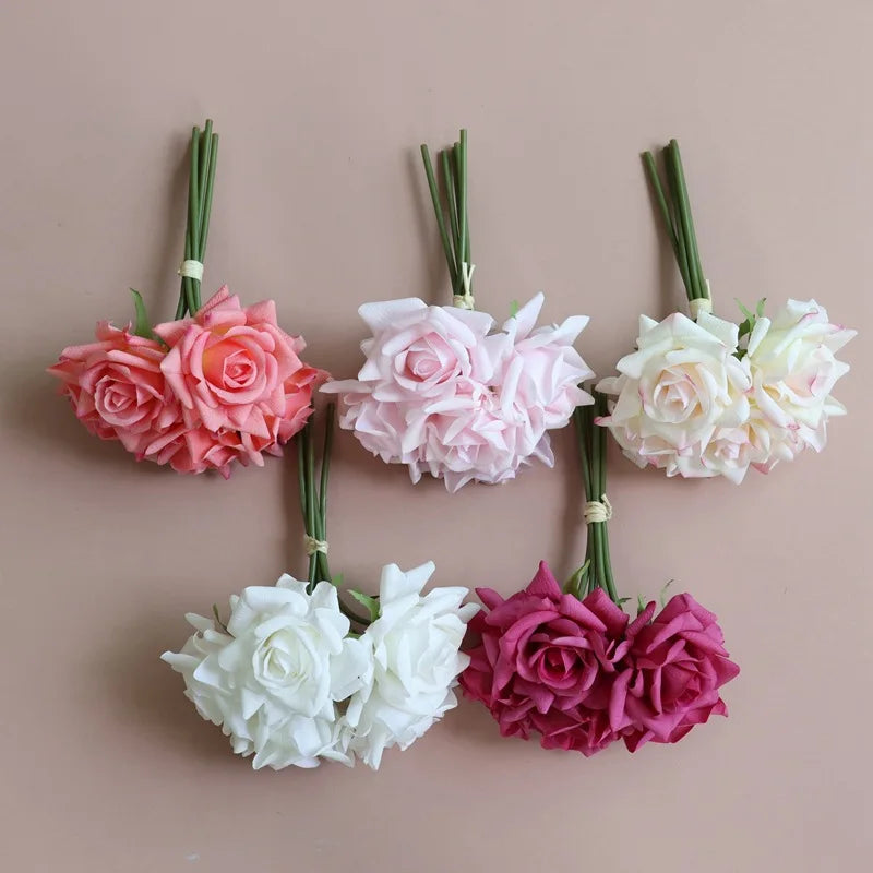 Real Touch Curling Rose Artificial Latex Flowers Moisturizing Wedding Photography Flower Arrangement Home Desktop Decoration