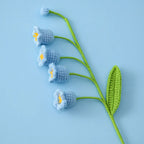 Hand Woven Roses Tulip Simulation Flower Preparation Handmade Flower Diy Wool Knitting Homemade Crochet Bouquet Finished Product