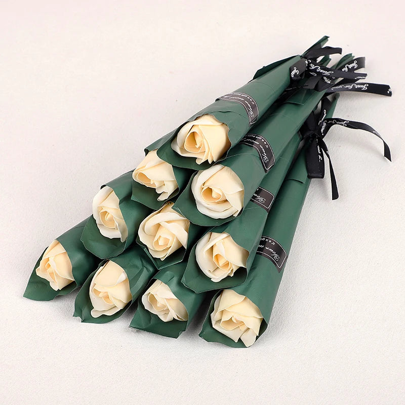 5-20pcs Soap Rose Artificial Flower Valentines Day Gift Wedding DIY Flower Bouquet Birthday Party Gift for guests Eternal Rose