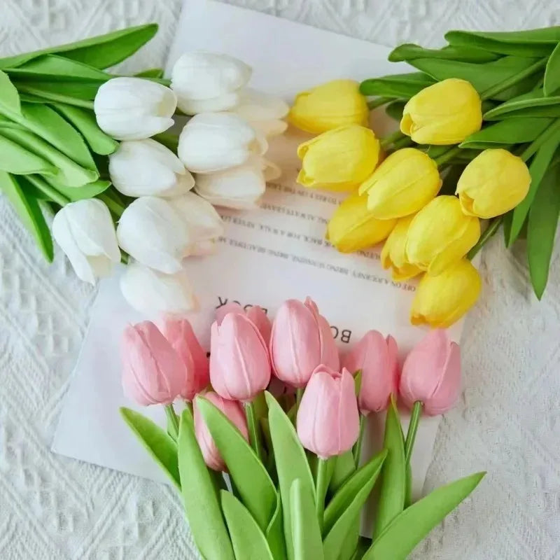 Tulipanes y Flores Eternas para Jarrón — 21 Estilos, Decoración Sala y Fotografía