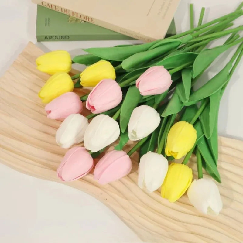 Tulipanes y Flores Eternas para Jarrón — 21 Estilos, Decoración Sala y Fotografía