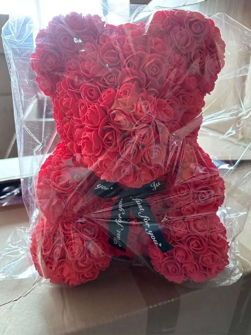 2025 New Artificial Flower Eternal Rose Teddy Bear for Mom Mother's Day Birthday Valentine's Day Anniversary Gifts & Decorations