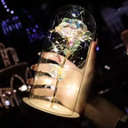 Rosa en Cúpula de Cristal con LED — Estilo La Bella y la Bestia, 16 Estilos, Regalo