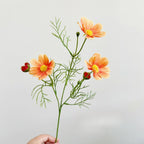 Rosa Cosmos Tallo Individual — Estilo Natural, 4 Colores