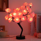Árbol de Rosas con Luz USB — Decoración Romántica Hogar, Recámara y Bodas