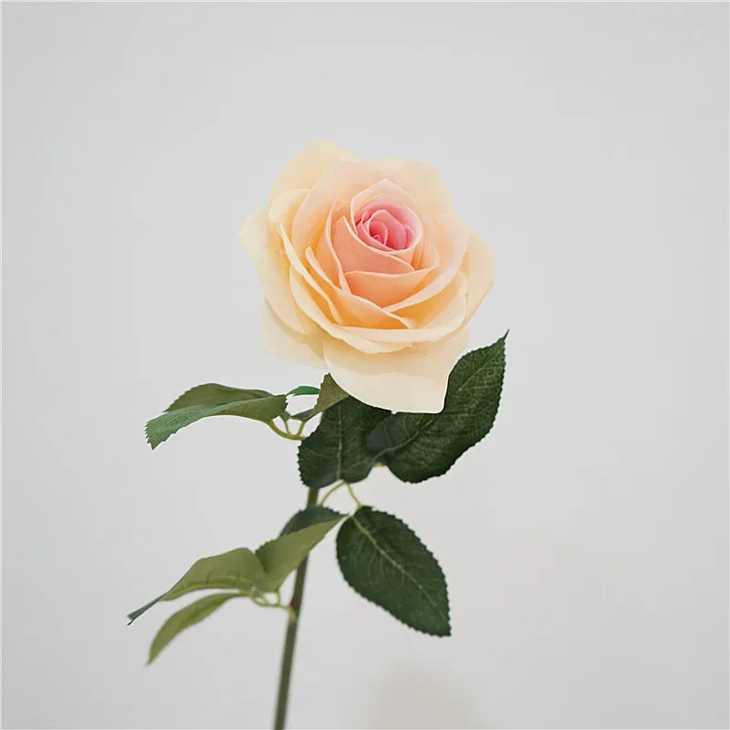 Rosas Látex Real Touch con Humedad — Ramo 5 Tallos, 8 Colores, Novia y San Valentín