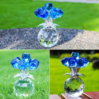 Colourful Rose Bouquet - For Anniversary, Mother's Day, Valentine's Day Crystal Rose Bouquet - Eternal Rose Decorative Gift