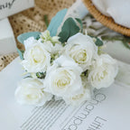 YO CHO Artificial Silk Rose Flower  6 Heads  Home Decoration  Wedding Party Aritificial Rose Flower