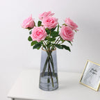 Real Touch Artificial Rose Flowers Home Decor White Pink Fake Latex Roses Flower Wedding Party Decoration Valentine's Gift
