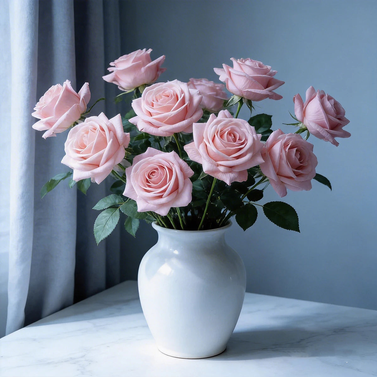 Rosa Turca Real Touch — Ramo de 4 Tallos, 9 Colores, Bodas y Hogar