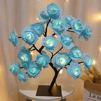 Árbol de Rosas con Luz USB — Decoración Romántica Hogar, Recámara y Bodas