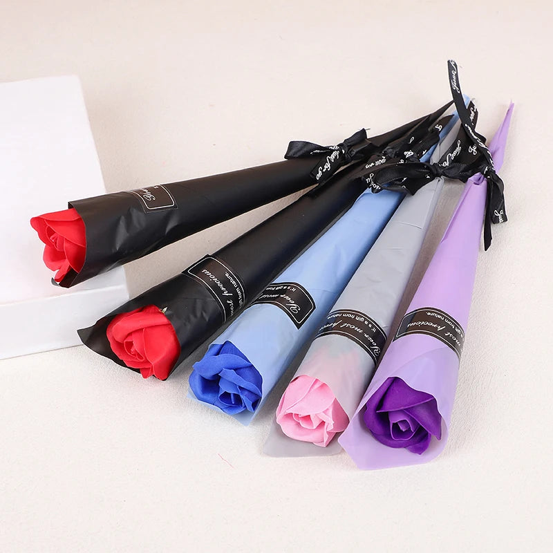 5-20pcs Soap Rose Artificial Flower Valentines Day Gift Wedding DIY Flower Bouquet Birthday Party Gift for guests Eternal Rose