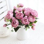 Rosas de Seda Flor Grande — Ramo Lujoso, 34 Colores, Disponible al Mayor
