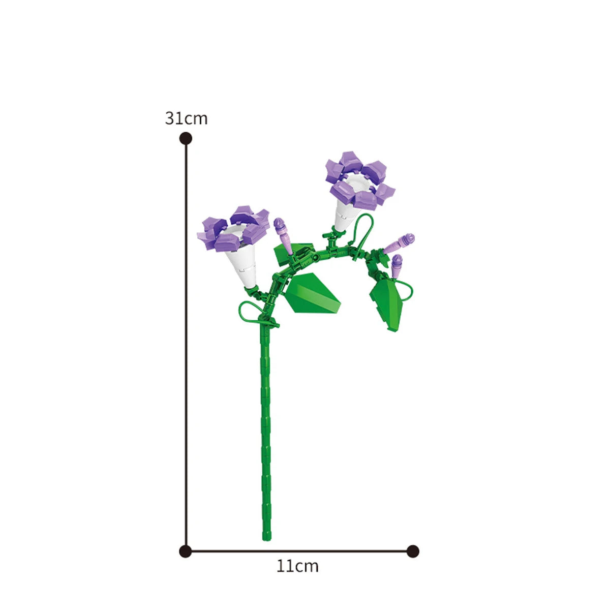 Eternal Block Flower Assembly Bouquet Desktop Decoration Block Flower Children's Puzzle Assembly Toy Bouquet