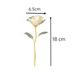 1Pcs Eternal Galaxy Rose Valentine'S Day Flower Foil Plastic Artificial Roses Romantic Mothers Day Gift Wedding Party Home Decor