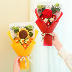 Ramo de Rosa y Girasol — 9 Colores, Regalo San Valentín y Día de las Madres