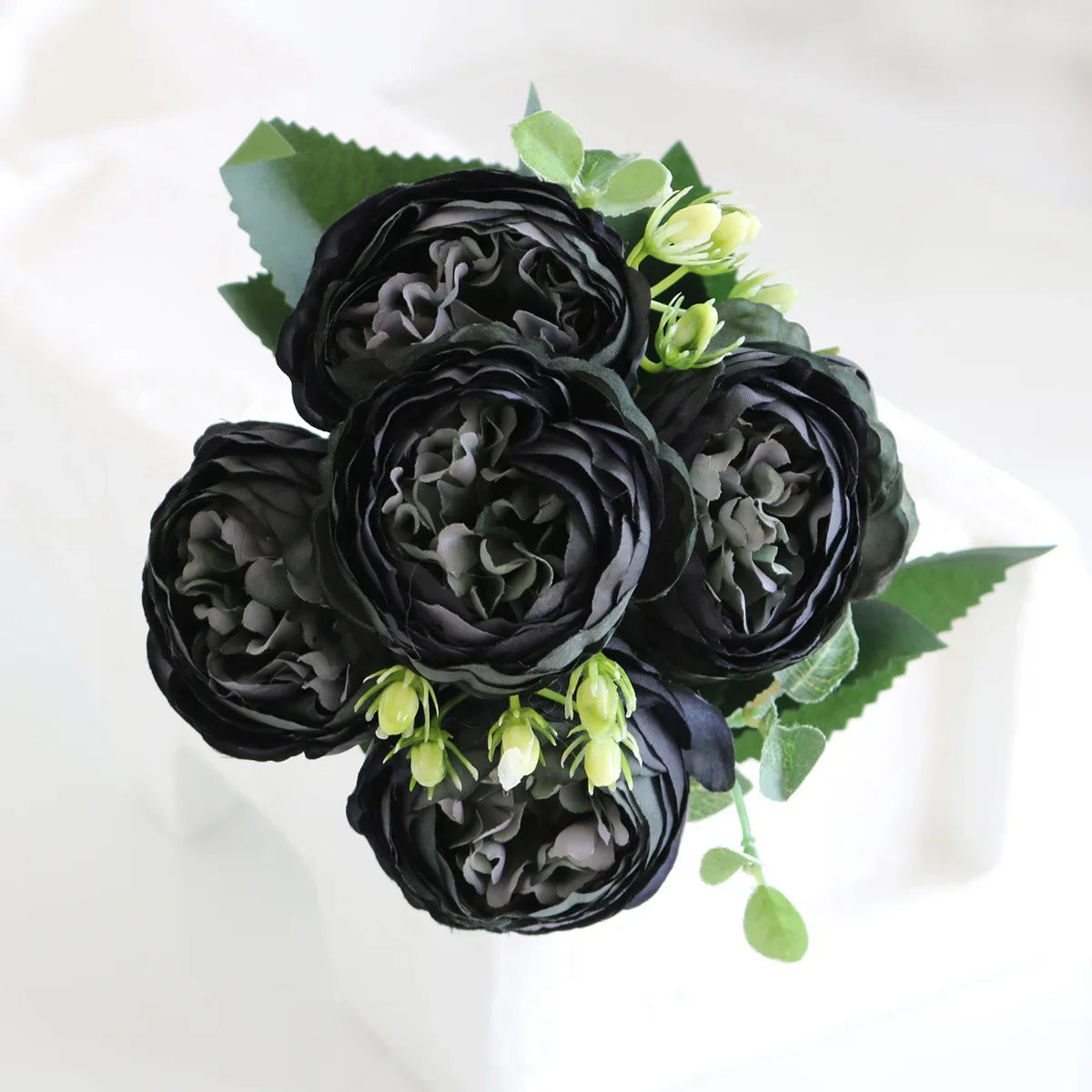 Rosas de Seda Flor Grande — Ramo Lujoso, 34 Colores, Disponible al Mayor