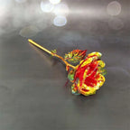 Eternal Rose Colorful Galaxy Artificial Flowers 24K Gold Foil Flower Love Base Flare box for Girlfriend Valentine's Day Gift