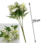 Ramo de Rosas e Hortensias de Seda — 6 Colores, Hogar, Jardín y Boda
