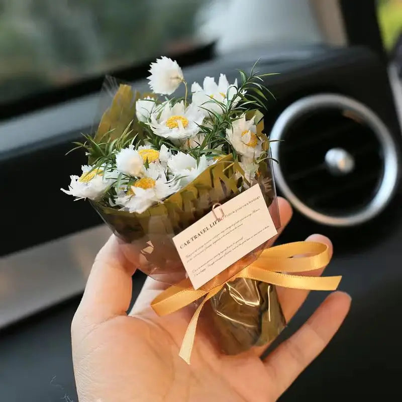 Mini Pocket Eternal Rose Bouquet Gift for Valentine's Day Artificial Roses Flowers for Birthdays, Wedding Party Favors for Girl
