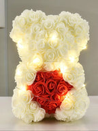 1pc 25m Artificial Flower Eternal Rose Teddy Bear for Mom Mother's Day Birthday Valentine's Day Anniversary Gifts & Decorations