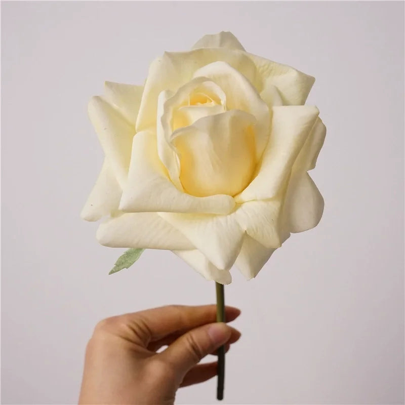 Rosas Real Touch con Humedad — Ramo 10 Tallos Látex, 9 Colores, Novia y Hogar
