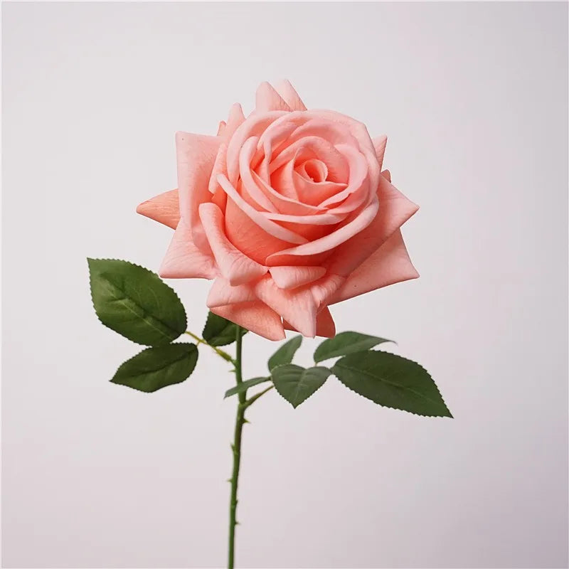 Rosa Turca Real Touch — Ramo de 4 Tallos, 9 Colores, Bodas y Hogar