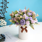 Ramo de Peonía y Rosa Otoño — 6 Colores, Hogar y Decoración de Boda