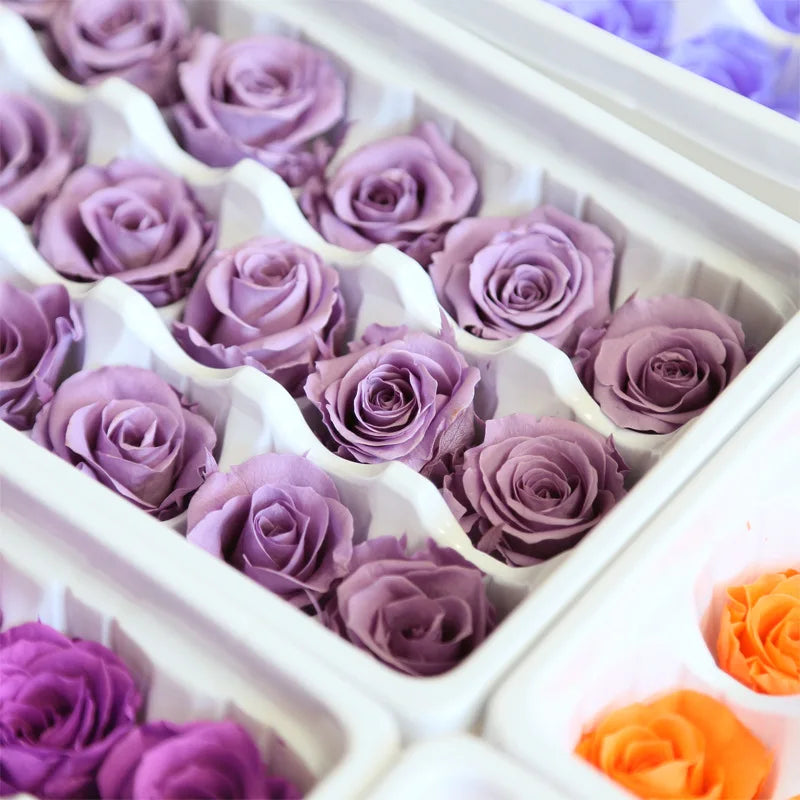 21Pcs/Box B Grade Eternal Moisturizing Roses Flowers Wedding Party Decoration Diy Valentine'S Day Mother'S Day Gift Box Cheap