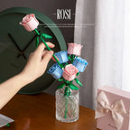 Ramo de Rosas en Bloques de Construcción — Set DIY Día de Madres y Cumpleaños