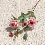 Rosa de Seda Delicada Tallo Individual — 5 Colores, Hogar, Bodas y San Valentín