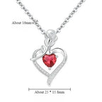 Eternal Flower Pendants Copper Ladies High End Love Rose Necklace Charm Jewelry Valentine's Day Gift