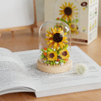 Eternal Bouquet Flower Assembly Blocks Children's Toy Mini Brick Particle Girl Series Rose Bundle Valentine's Day Birthday Gift
