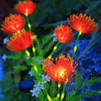 Simulation Eternal Flower Solar LED Lawn Lamp for Summer Garden Yard Path Holiday Wedding Party Atmosphere Decoration