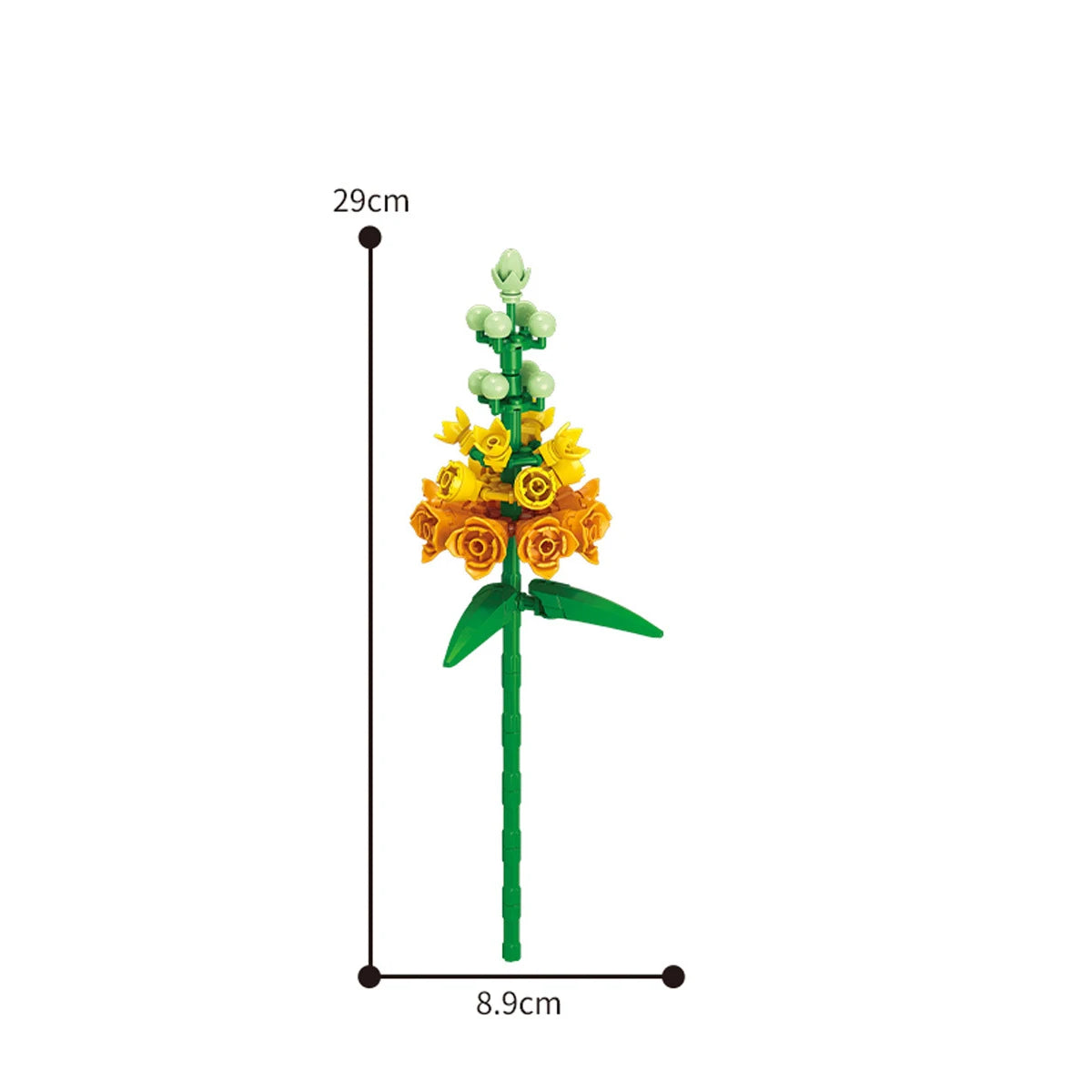Eternal Block Flower Assembly Bouquet Desktop Decoration Block Flower Children's Puzzle Assembly Toy Bouquet