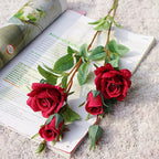 Rosa de Seda Delicada Tallo Individual — 5 Colores, Hogar, Bodas y San Valentín