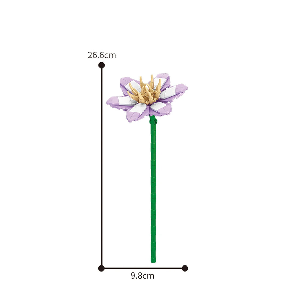 Eternal Block Flower Assembly Bouquet Desktop Decoration Block Flower Children's Puzzle Assembly Toy Bouquet