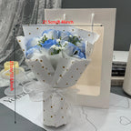 Ramo de Rosas de Jabón Eternas — Bouquet Romántico, 4 Estilos, Navidad y Cumpleaños