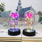 Eternal Rose Light LED Foil Flower Valentines Day Gift Wedding Party Decor  Artificial Rose Flowers Light Christmas Decoration
