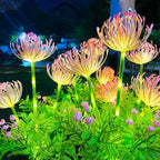Simulation Eternal Flower Solar LED Lawn Lamp for Summer Garden Yard Path Holiday Wedding Party Atmosphere Decoration