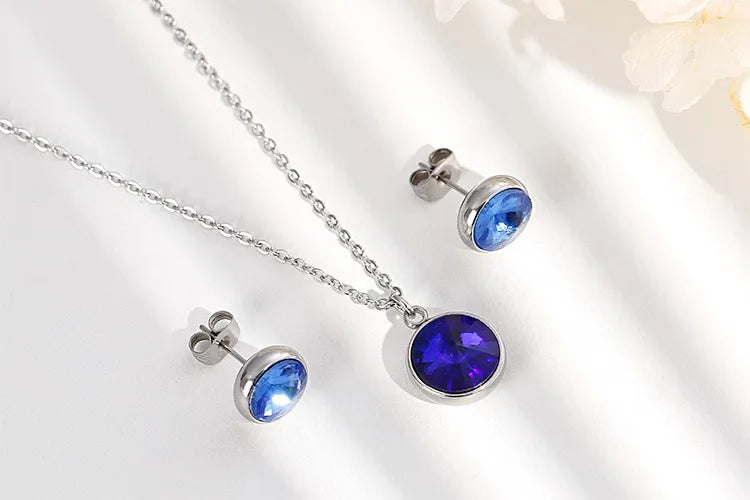 Perserved Real Blue Rose with necklace Eternal Flowers Gift for Her Wife Girlfriend Mom Grandma Birthday anniversary present
