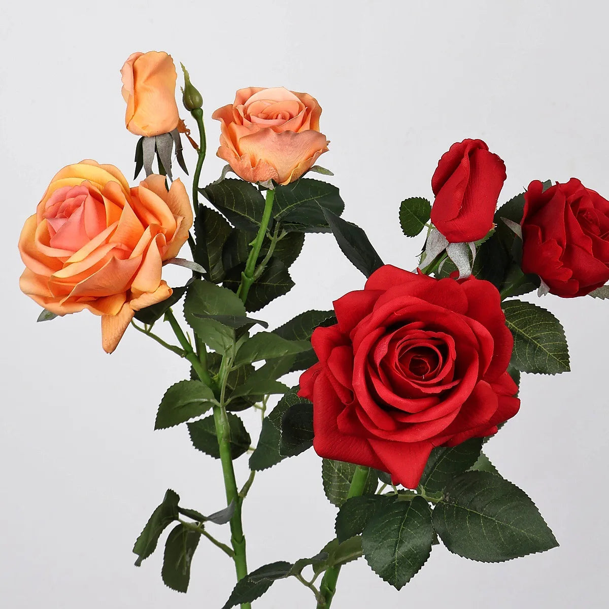 29 Inch Real Touch Rose Artificial Flowers Home Decor Wedding Arrangement Faux Floral Display Photography Prop