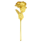 24K Eternal Rose Artificial Flowers Foil Plated Gold Rose Wedding Valentine's Day Decoration Mother's Day Gifts Fake Flower